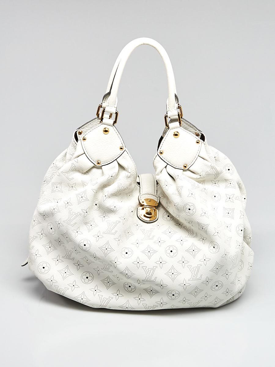 Louis Vuitton White Monogram Mahina L Bag