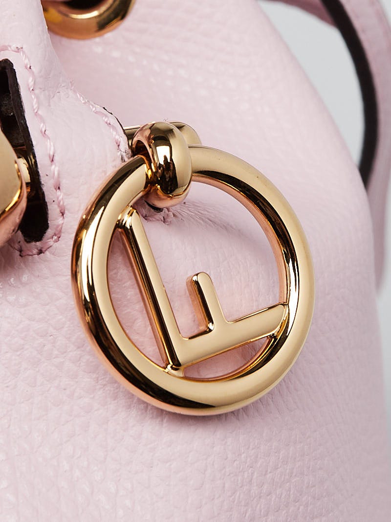 Fendi Pink Leather Mon Tresor Mini Bucket Bag 8BS010 | Yoogi's Closet