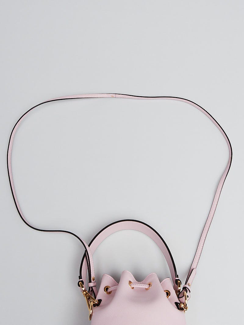 Fendi Pink Leather Mon Tresor Mini Bucket Bag 8BS010 Fendi Pink Leather Mon Tresor Mini Bucket Bag 8BS010