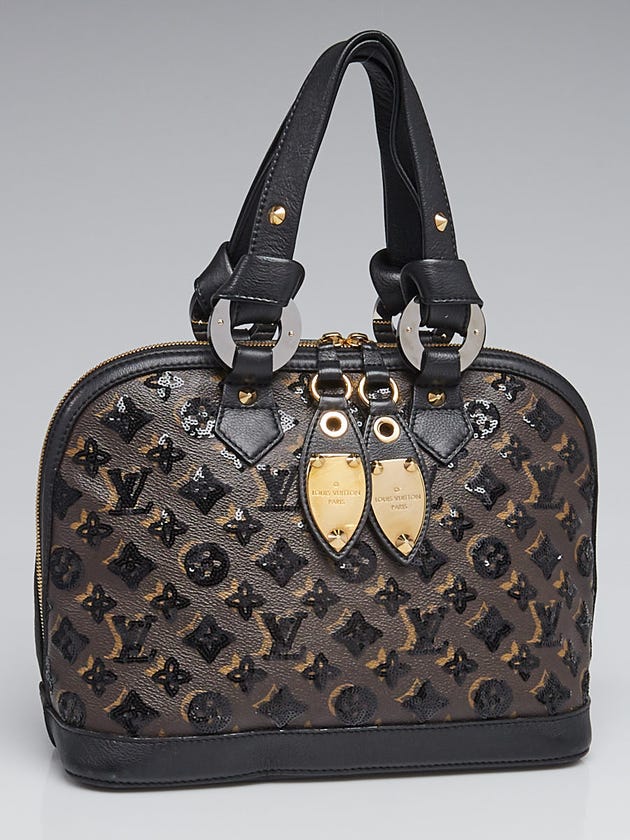 Louis Vuitton Limited Edition Black Monogram Eclipse Alma Bag