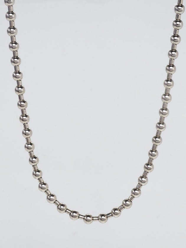 Louis Vuitton Silvertone Metal Corie Skater Chain Necklace