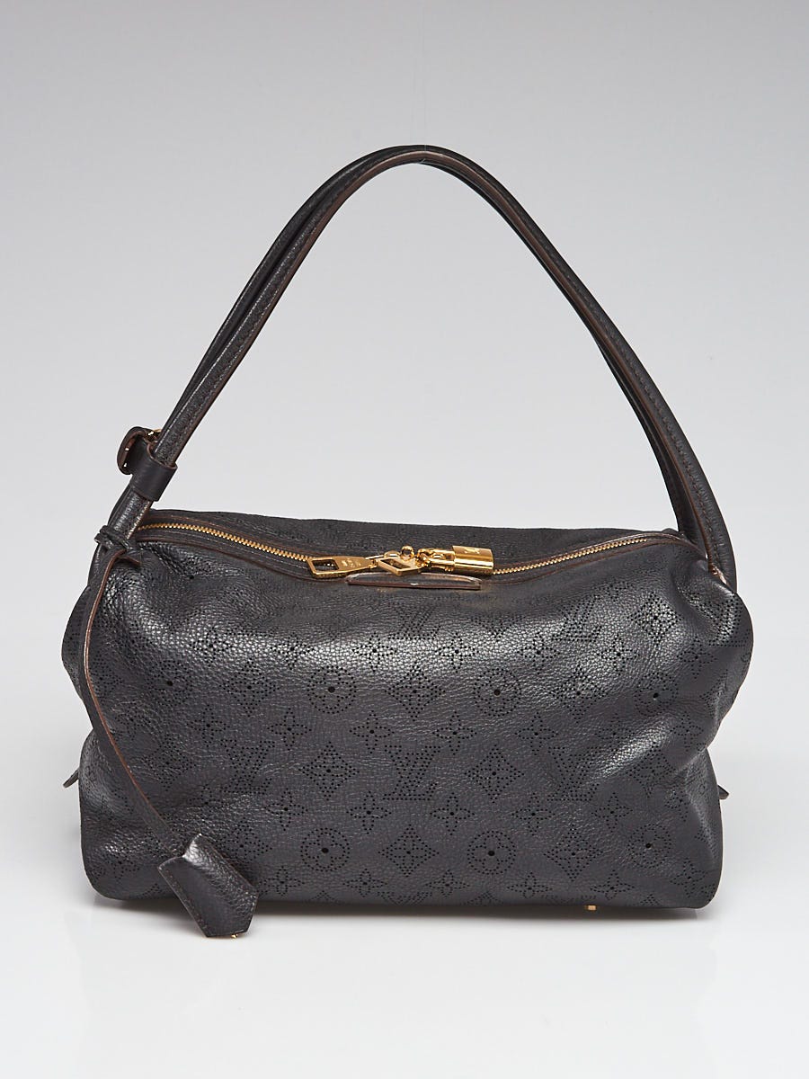 Louis Vuitton Chocolate Monogram Mahina Leather Lunar PM Bag