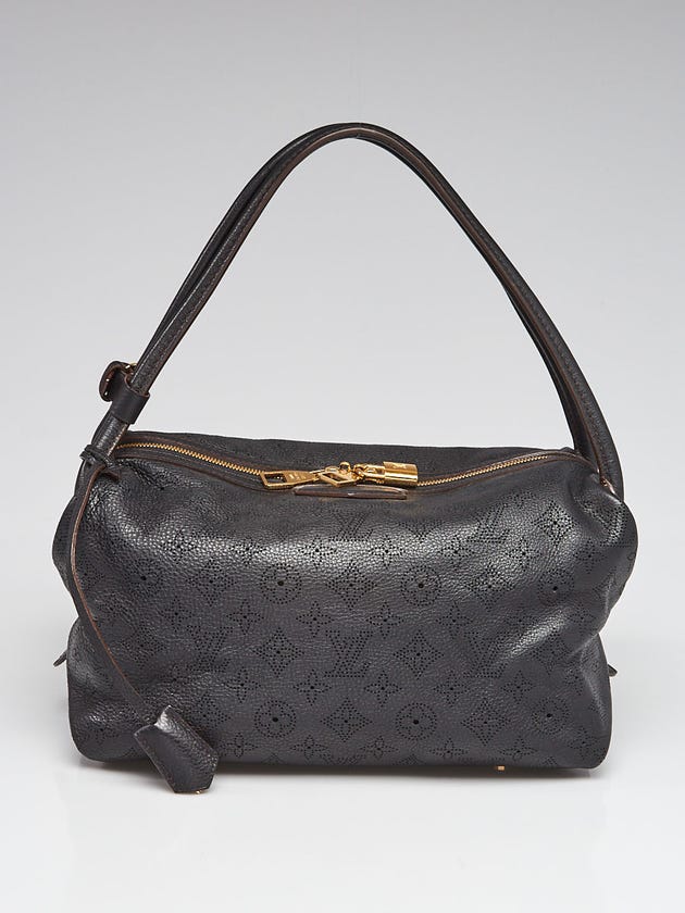 Louis Vuitton Black Monogram Mahina Leather Galatea PM Bag