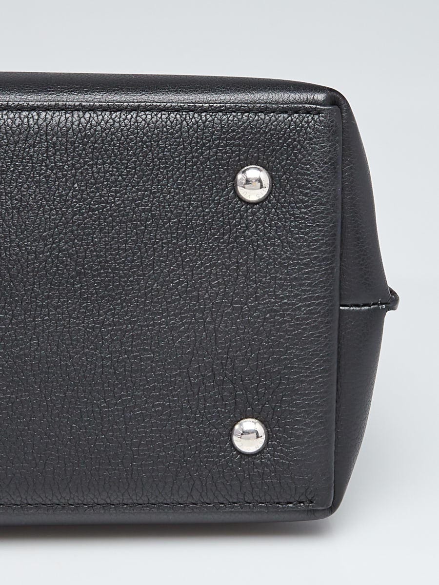Louis Vuitton Lockme Ever MM Black in Calfskin Leather with Silver