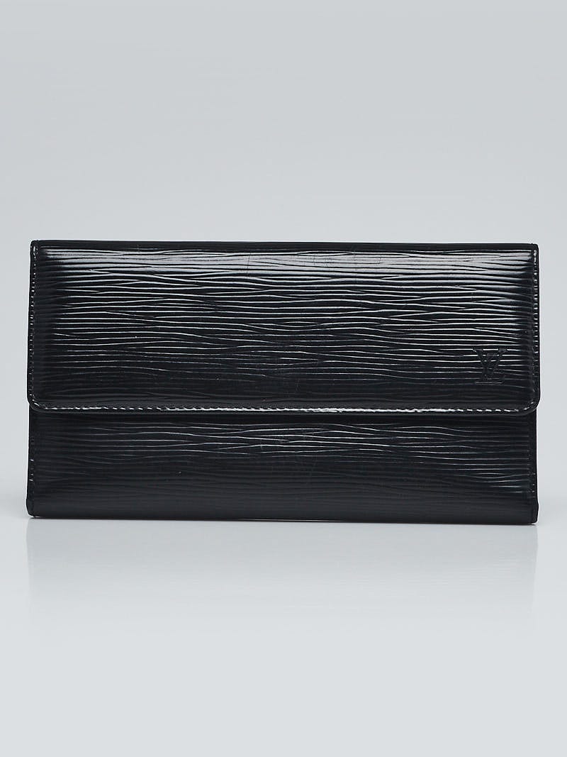 Louis Vuitton Black Epi Porte Tresor International Long Wallet at