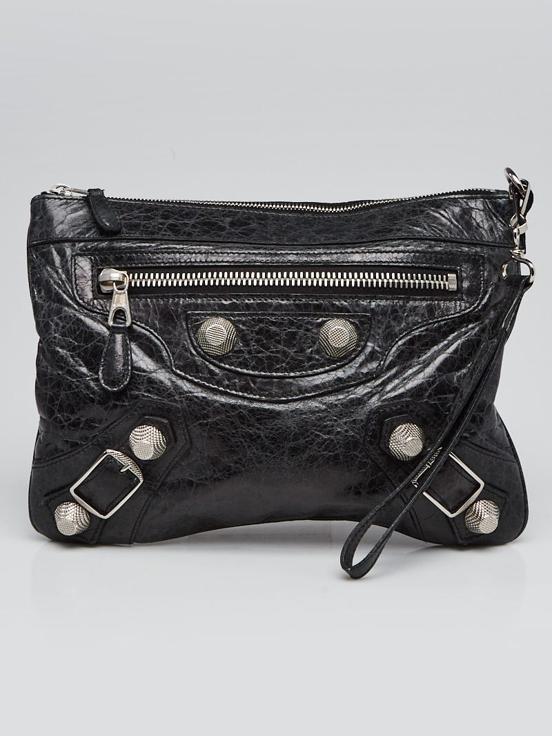 クラッチバッグ BALENCIAGA   Clutches Women Leather Black Leather clutch bag Balenciaga Black in Leather - 56041183