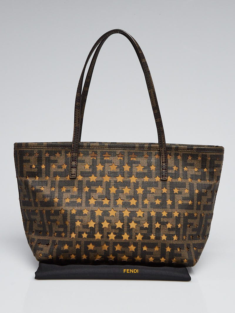 【誠実】 Print Zucca Tobacco Fendi Star Small Spalmati Perforated ロッド