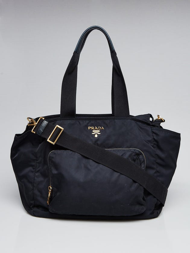 Prada Navy Blue Tessuto Nylon Diaper Bag BR4102