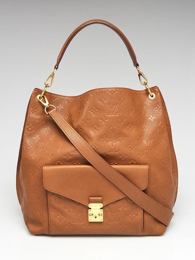 Louis Vuitton Havane Monogram Empreinte Leather Metis Bag