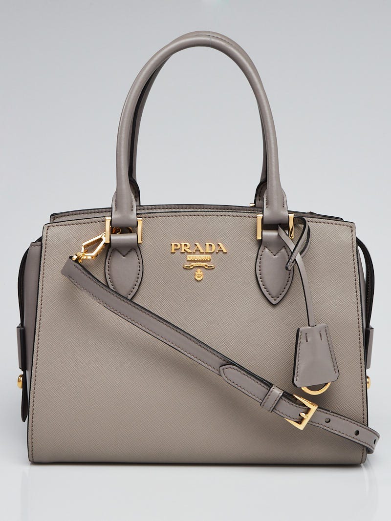 Prada Black Saffiano Lux and Soft Calf Leather Flap Cossbody Bag Prada |  The Luxury Closet