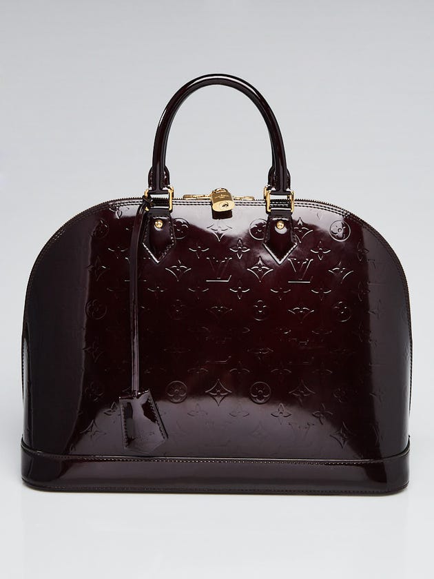 Louis Vuitton Amarante Monogram Vernis Alma GM Bag