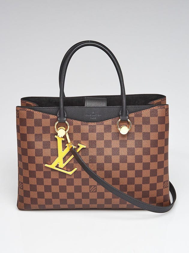 Louis Vuitton Black Damier Canvas Riverside Tote Bag