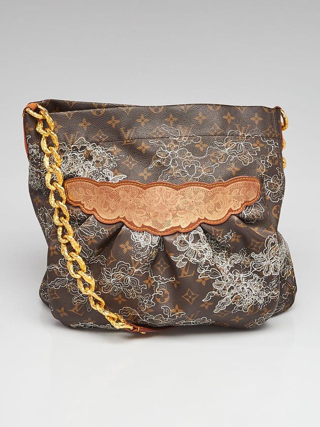 Louis Vuitton Limited Edition Silver Dentelle Fersen Bag