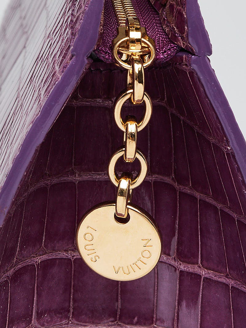 Louis Vuitton Violet Alligator Brea PM Bag - Yoogi's Closet