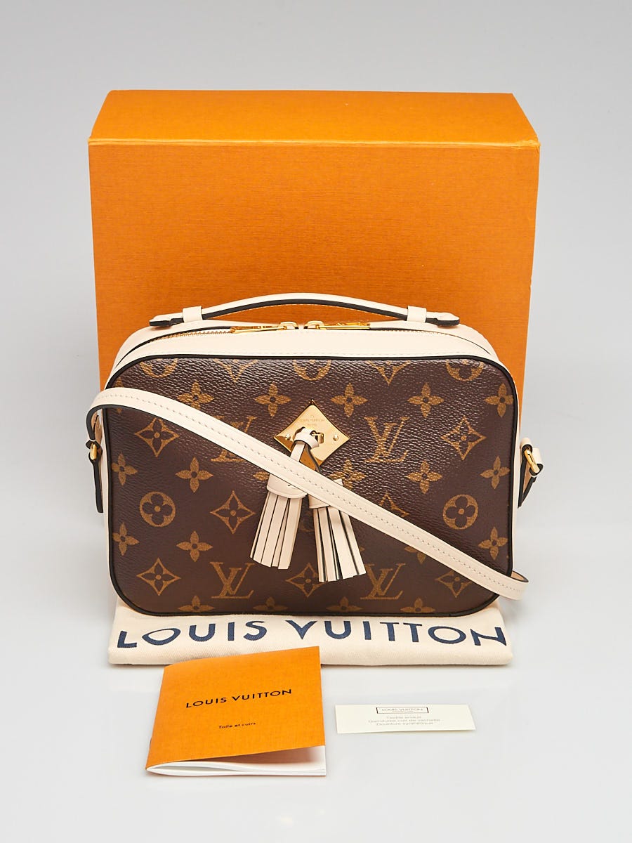 Louis Vuitton Creme Monogram Canvas Saintonge Crossbody Bag - Yoogi's Closet