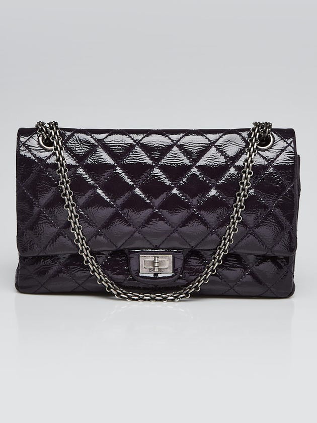 Chanel Purple 2.55 Reissue Quilted Classic Patent Leather 226 Flap Bag