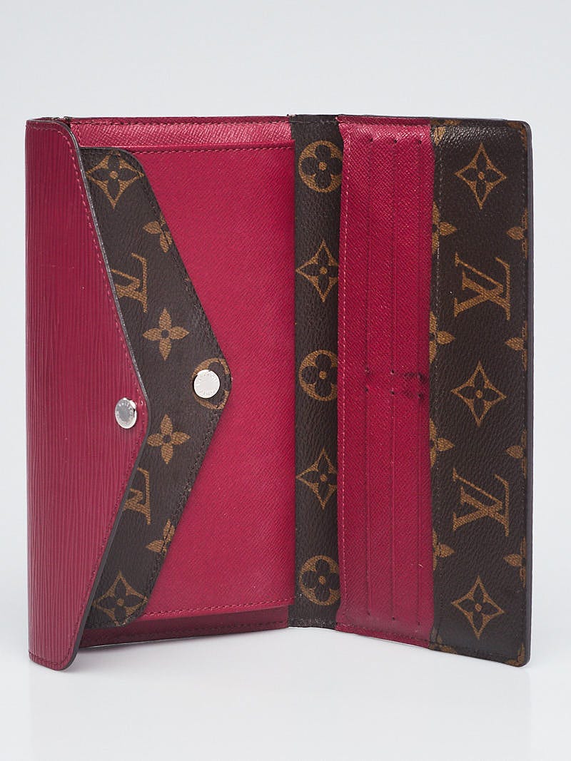 Louis Vuitton Marie Lou Long Monogram Epi Fuchsia Wallet