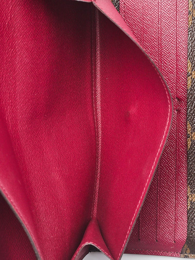 Louis Vuitton Fuchsia Epi Leather and Monogram Canvas Marie-Lou Compact  Wallet - Yoogi's Closet