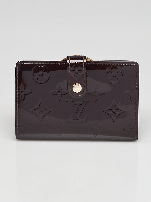 Louis Vuitton Amarante Monogram Vernis Port Feuille Vienoise French Purse Wallet