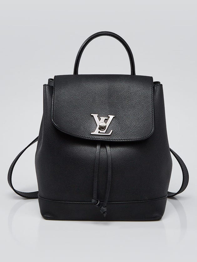 Louis Vuitton Black Calfskin Leather Lockme Backpack