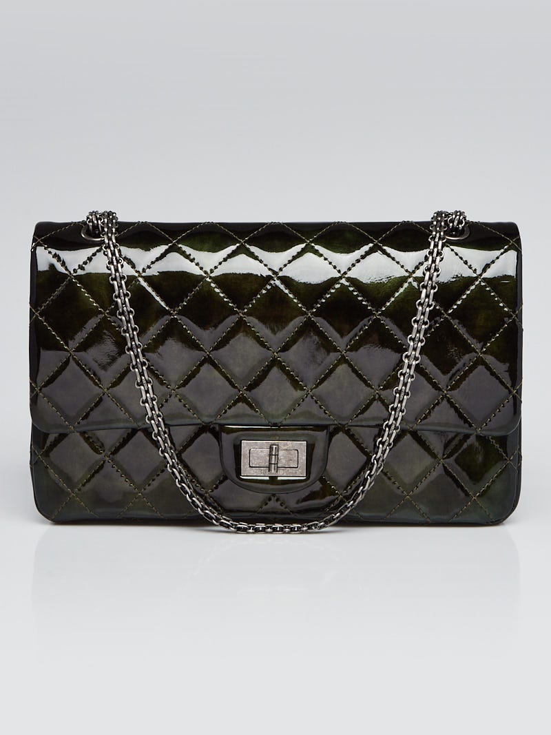 Chanel Dark Green 2.55 Reissue Quilted Classic Patent Leather 227