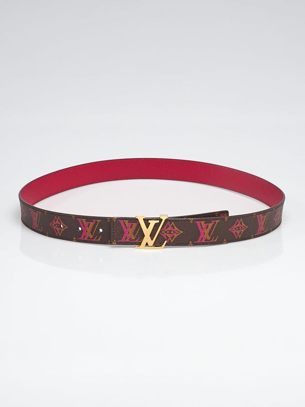 Louis Vuitton Rainbow Monogram Canvas LV Initiales Reversible Belt Size 90/36