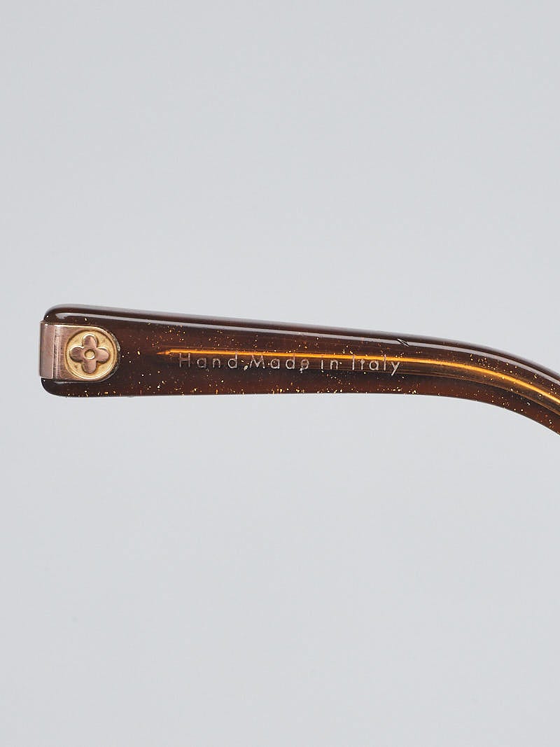 Louis Vuitton Brown/Beige Spotted Acetate Petit Soupcon Sunglasses
