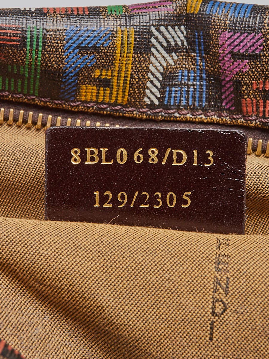 Fendi Multicolor Zucchino Coated Canvas Spalmati Forever Fendi Multicolor Zucchino Coated Canvas Spalmati Forever
