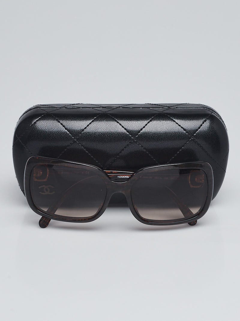 Chanel Brown Frame Brown Gradient Tint Rectangle CC Sunglasses-5175 -  Yoogi's Closet