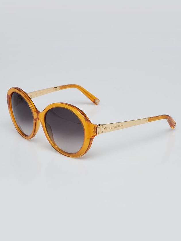 Louis Vuitton Yellow Glitter Acetate Round Petit Soupcon Sunglasses Z0492W