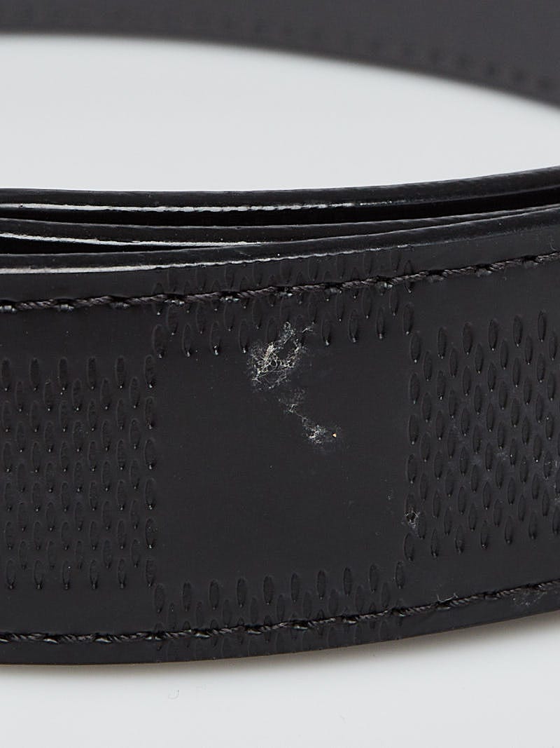 Louis Vuitton Black Damier Infini Leather Boston Reversible Belt Size 90/36  - Yoogi's Closet