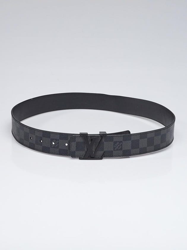 Louis Vuitton Damier Graphite LV Initiales Belt Size 90/36