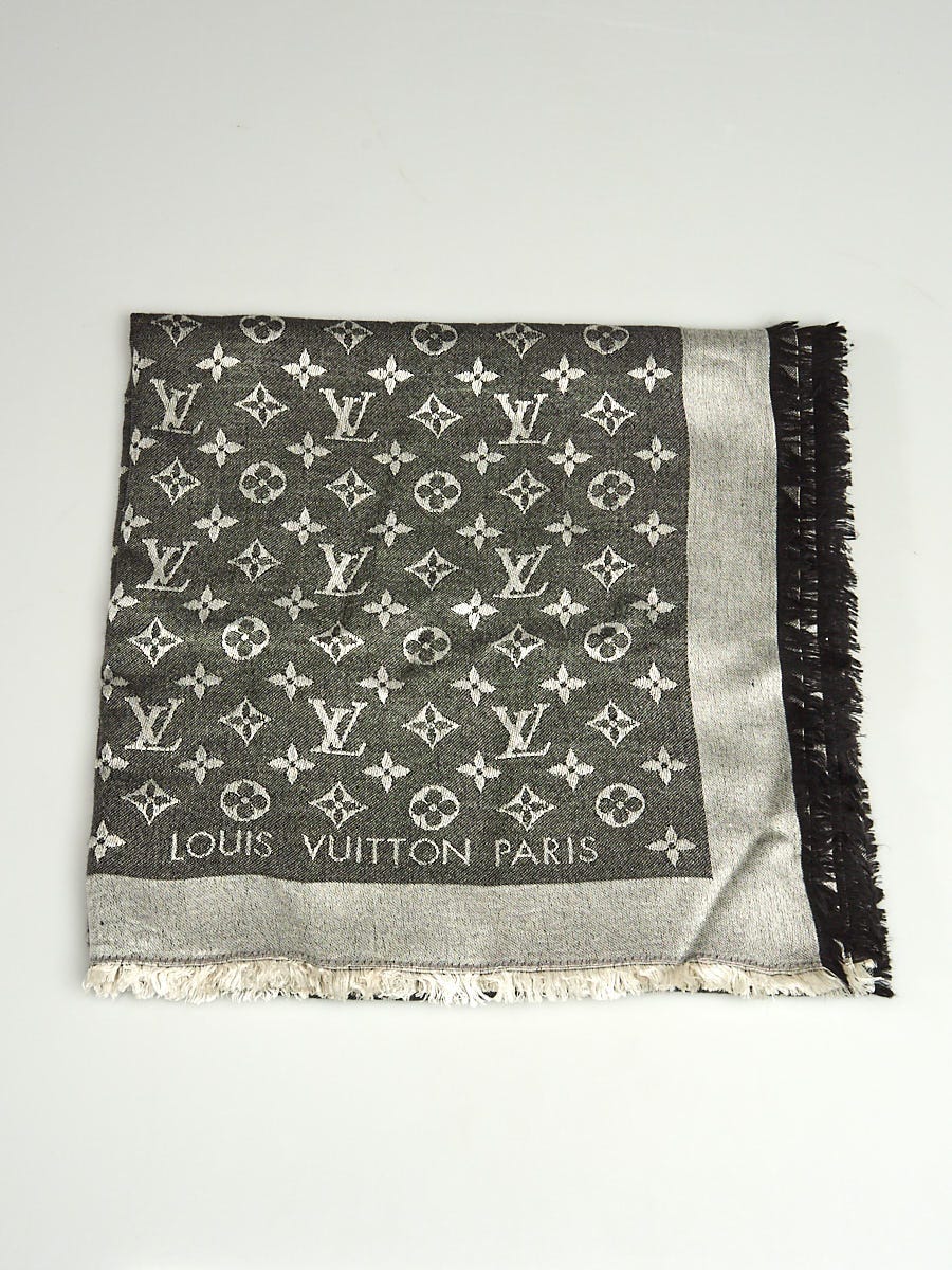 Louis Vuitton Shawl Black Monogram Denim