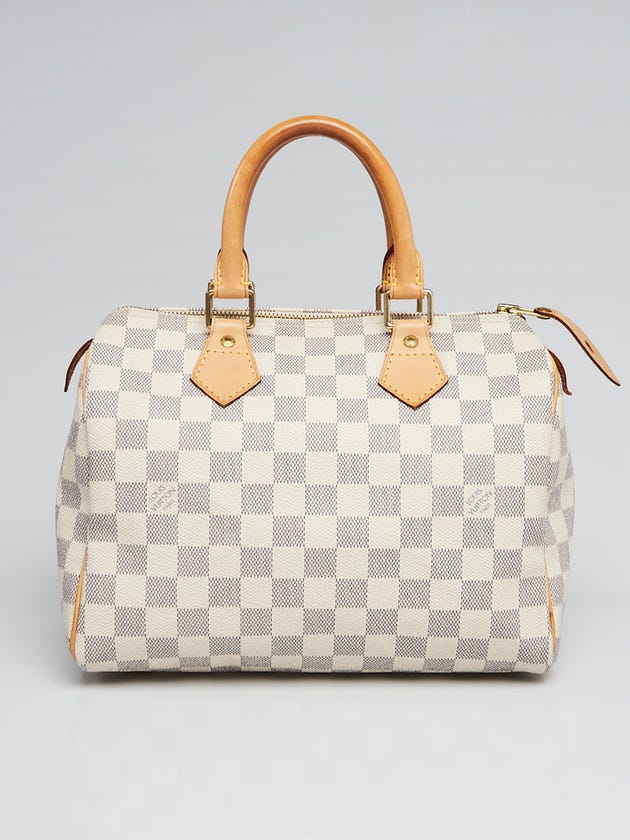 Louis Vuitton Damier Azur  Canvas Speedy 25 Bag 
