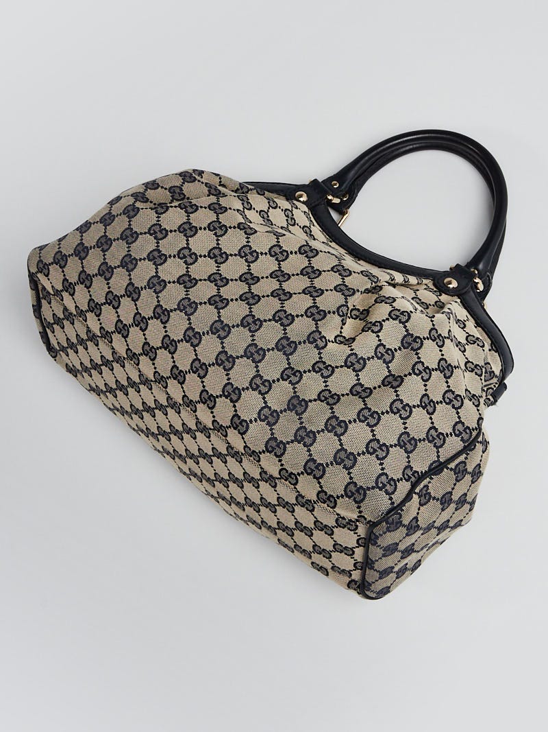 GUCCI バッグ Gucci Vintage Leather Net Bag Loop Handle G90644 Beige | eBay