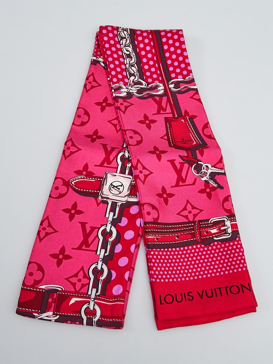 Louis Vuitton Hot Pink Silk Confidential Bandeau Scarf - Yoogi's