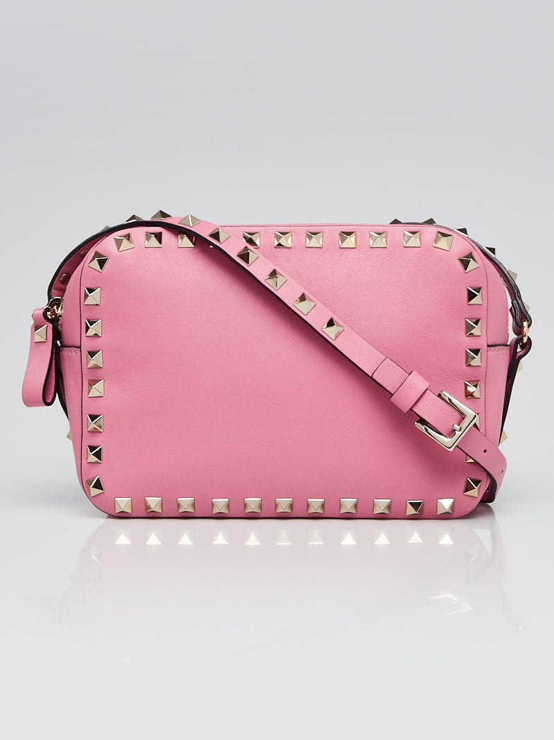 Valentino Rockstud Camera Crossbody Bag Pink, $1,395