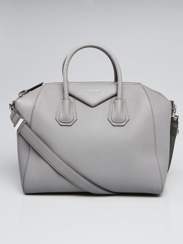 Givenchy Light Grey Sugar Goatskin Medium Antigona Bag