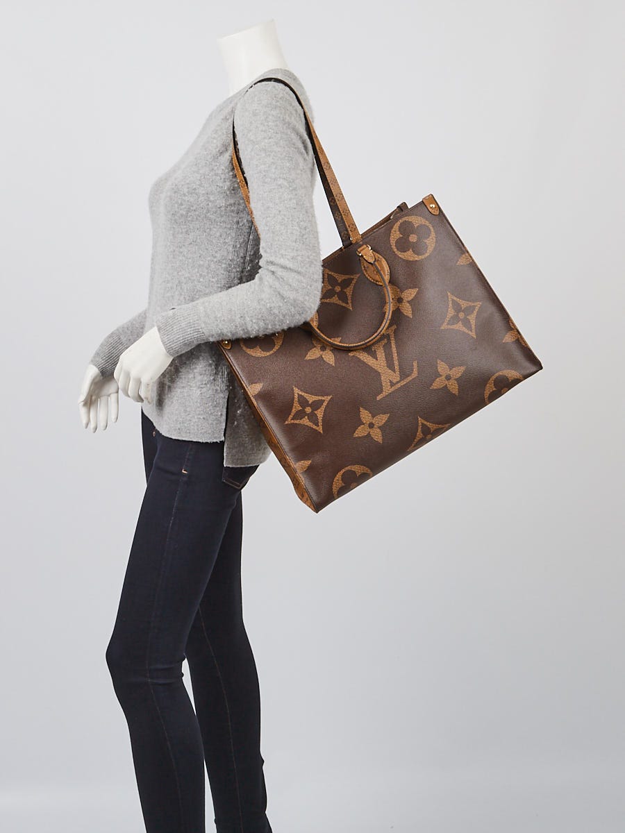 Unboxing LOUIS VUITTON ONTHEGO tote GM Giant reverse Monogram