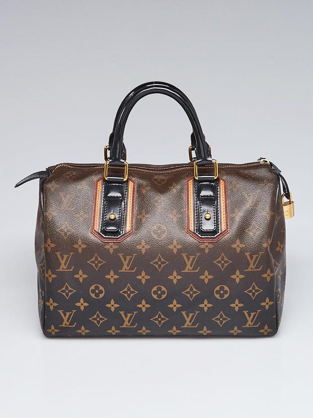Louis Vuitton Limited Edition Black Monogram Mirage Speedy 30 Bag