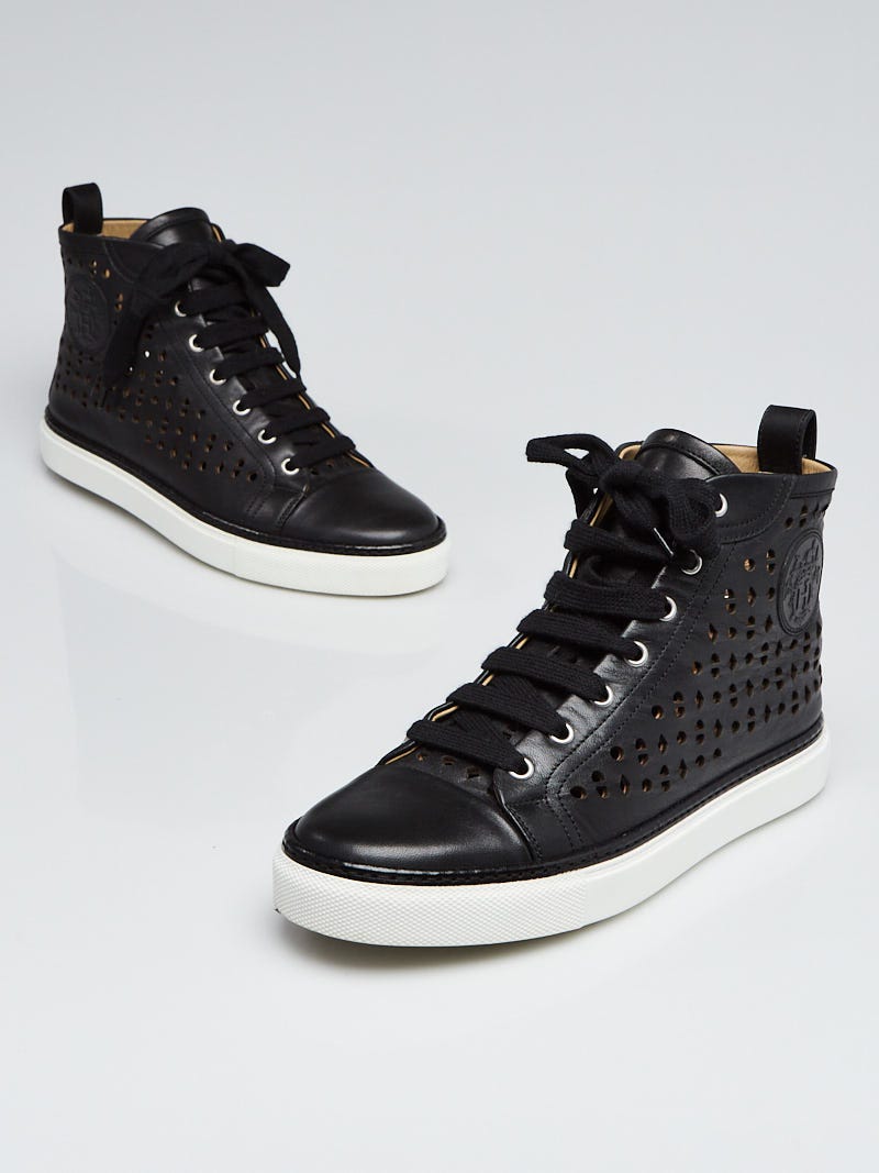 Mens BOSS black x Porsche Leather Perforated Sneakers | Harrods #  {CountryCode}