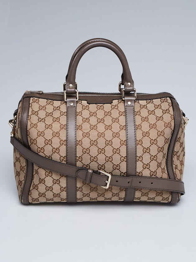Gucci Beige/Grey GG Canvas Medium Joy Boston Bag