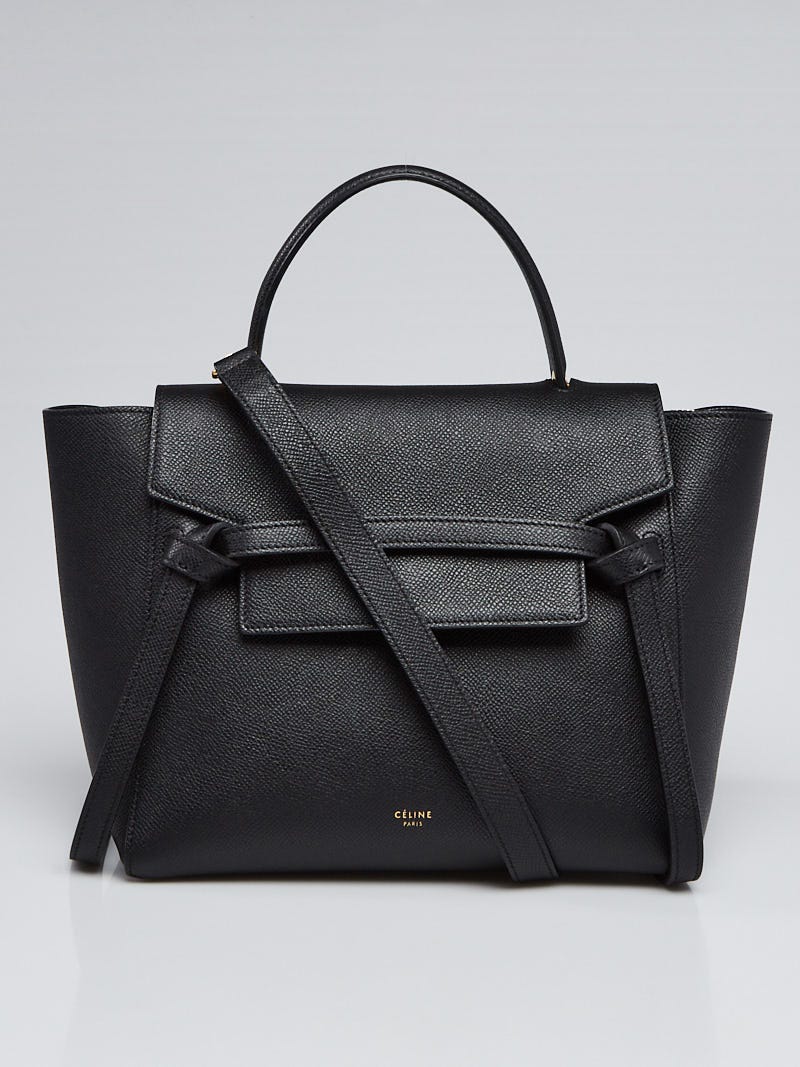 Celine Black Grained Calfskin Leather Micro Belt Bag Yoogi s Closet