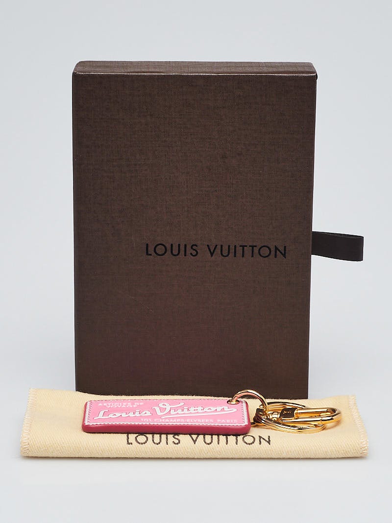 Louis Vuitton Bag Charm Key Holder World Tour BB Pink/White in Calfskin  with Gold-tone - US