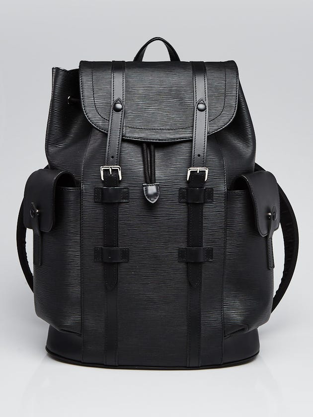 louis vuitton backpack epi Christopher Leather PM Blue 244426126 ended zip closure Louis Vuitton Epi Mabillon Backpack