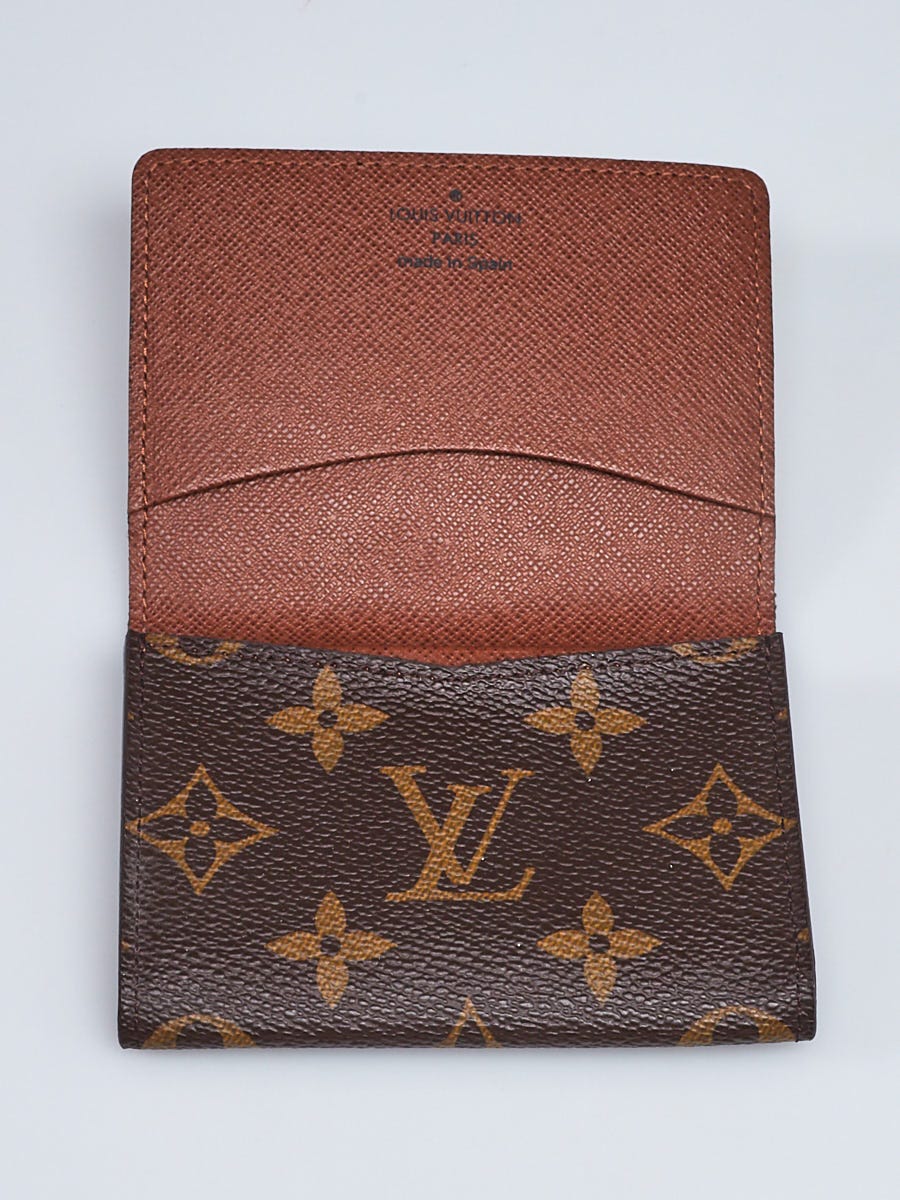 Louis Vuitton ENVELOPE BUSINESS CARD HOLDER Monogram 4.1 x 3.1 x