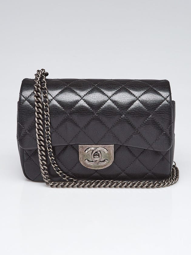 Chanel Black Quilted Leather Double Carry Small Flap Bag