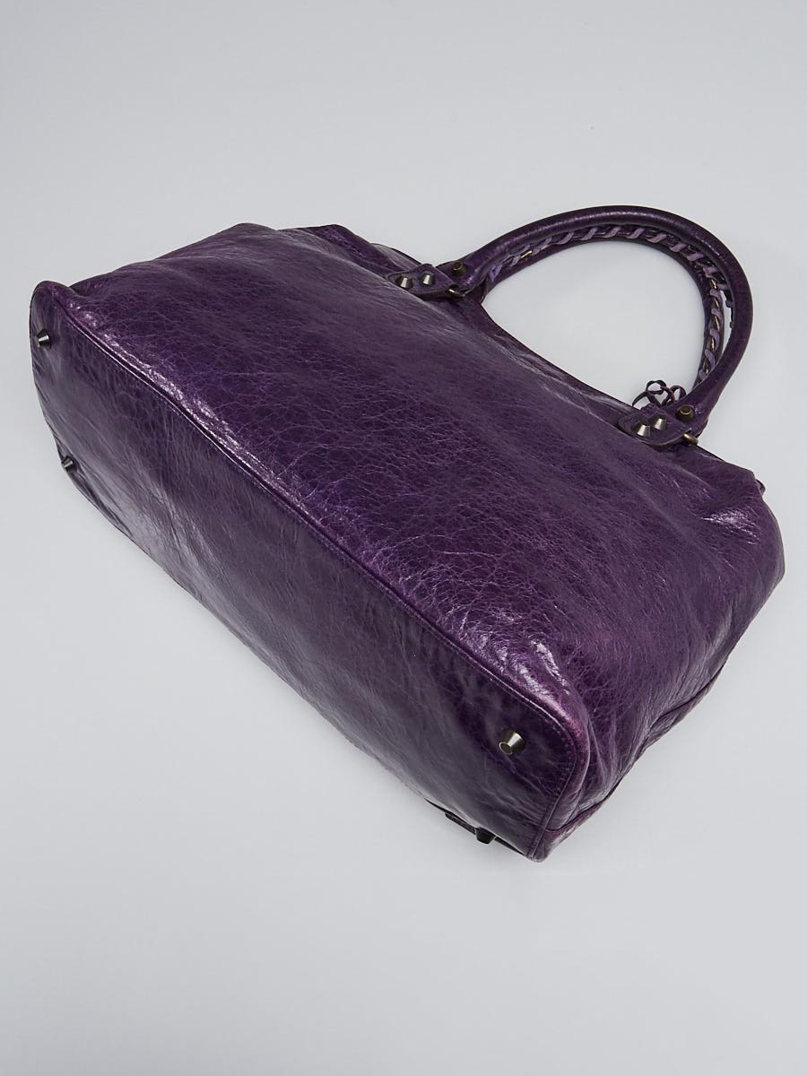 Balenciaga Violet Chevre Leather Step Bag | Yoogi's Closet