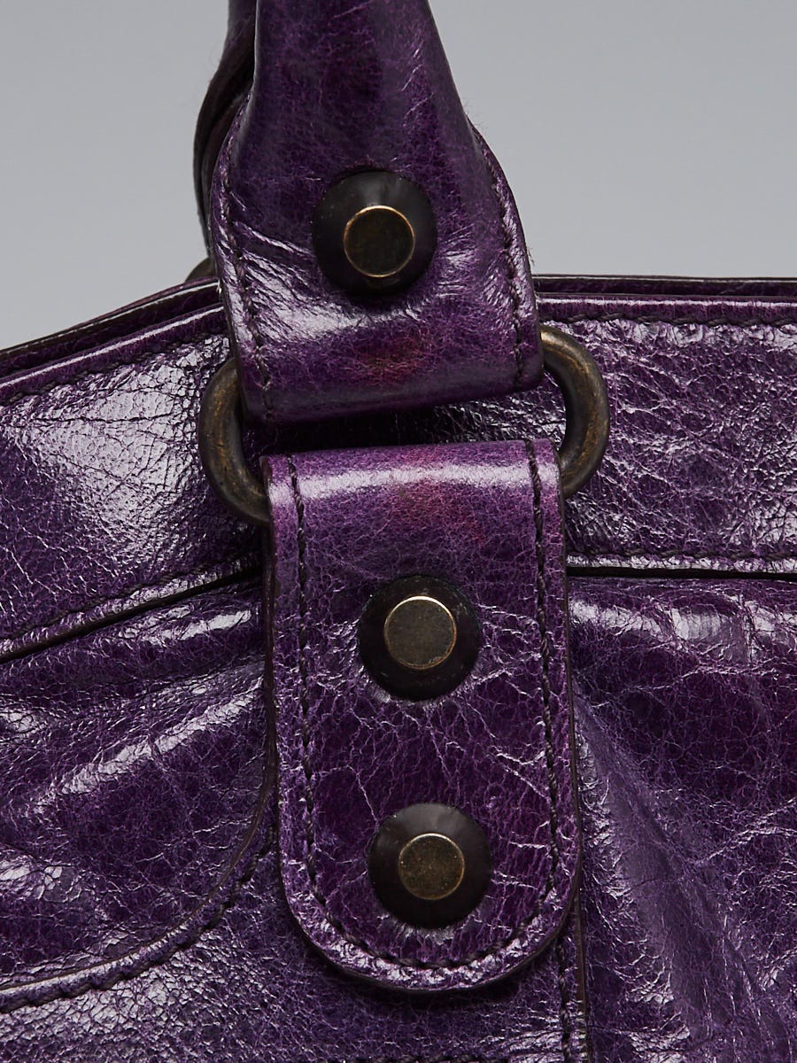 Balenciaga Violet Chevre Leather Step Bag | Yoogi's Closet