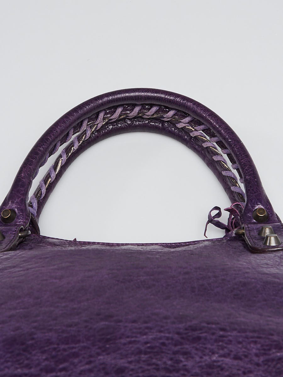 Balenciaga Violet Chevre Leather Step Bag | Yoogi's Closet